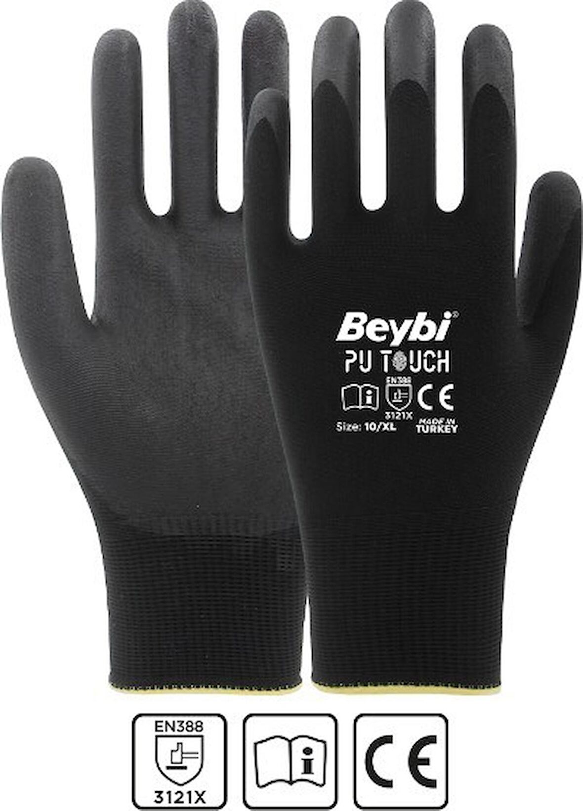Beybi Pu Touch Aşınma ve Kesilmeye Dirençli Eldiven 10 Xl 3 Çift