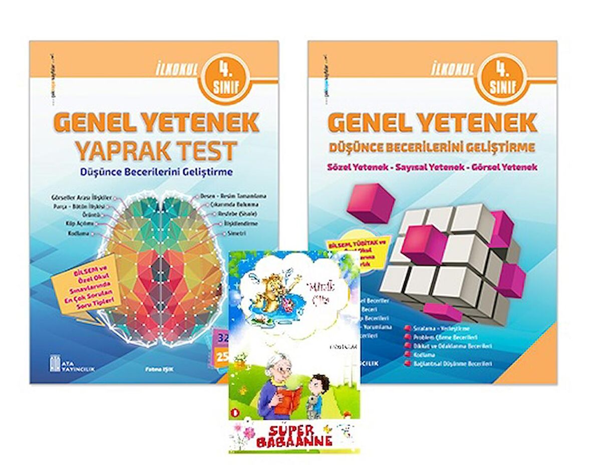 Ata 4.Sınıf Genel Yetenek Yaprak Test+Genel Yetenek Düşünce Becerilerini Geliştirme