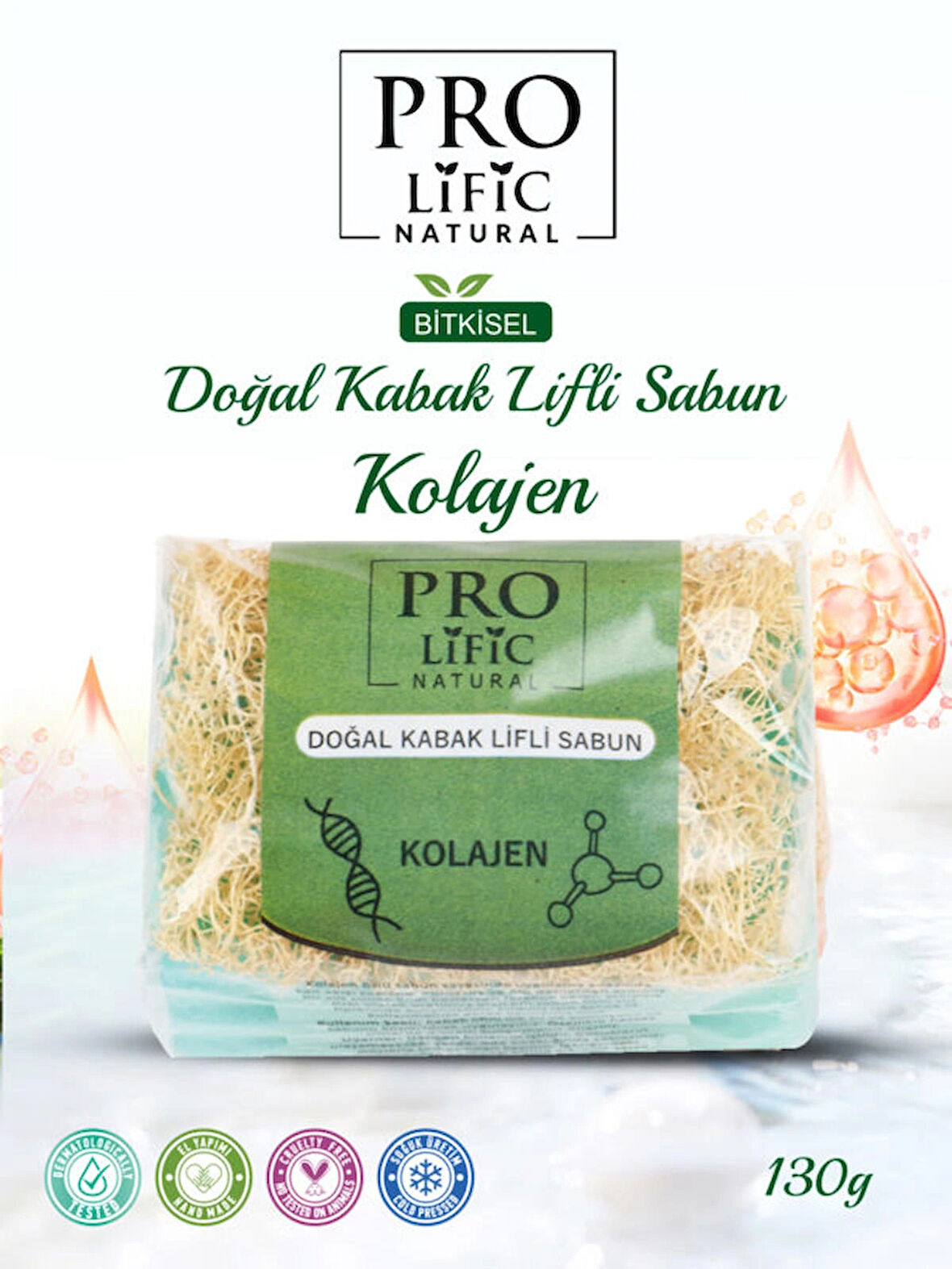 Doğal kabak lifli aloe vera sabun 130g