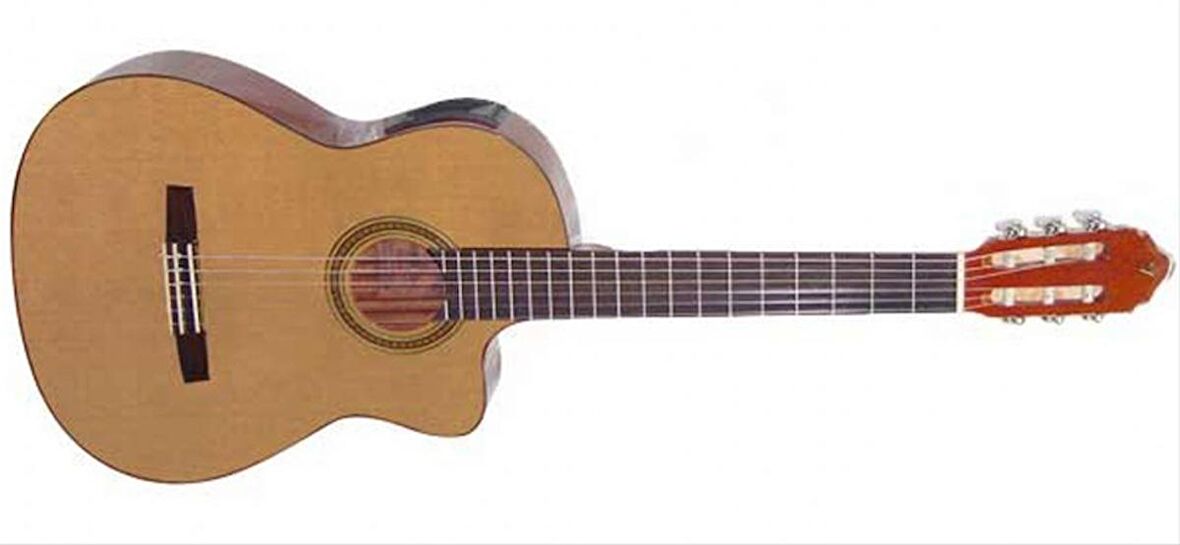 CG30RCE Standart Elektro Klasik Gitar Parlak Naturel