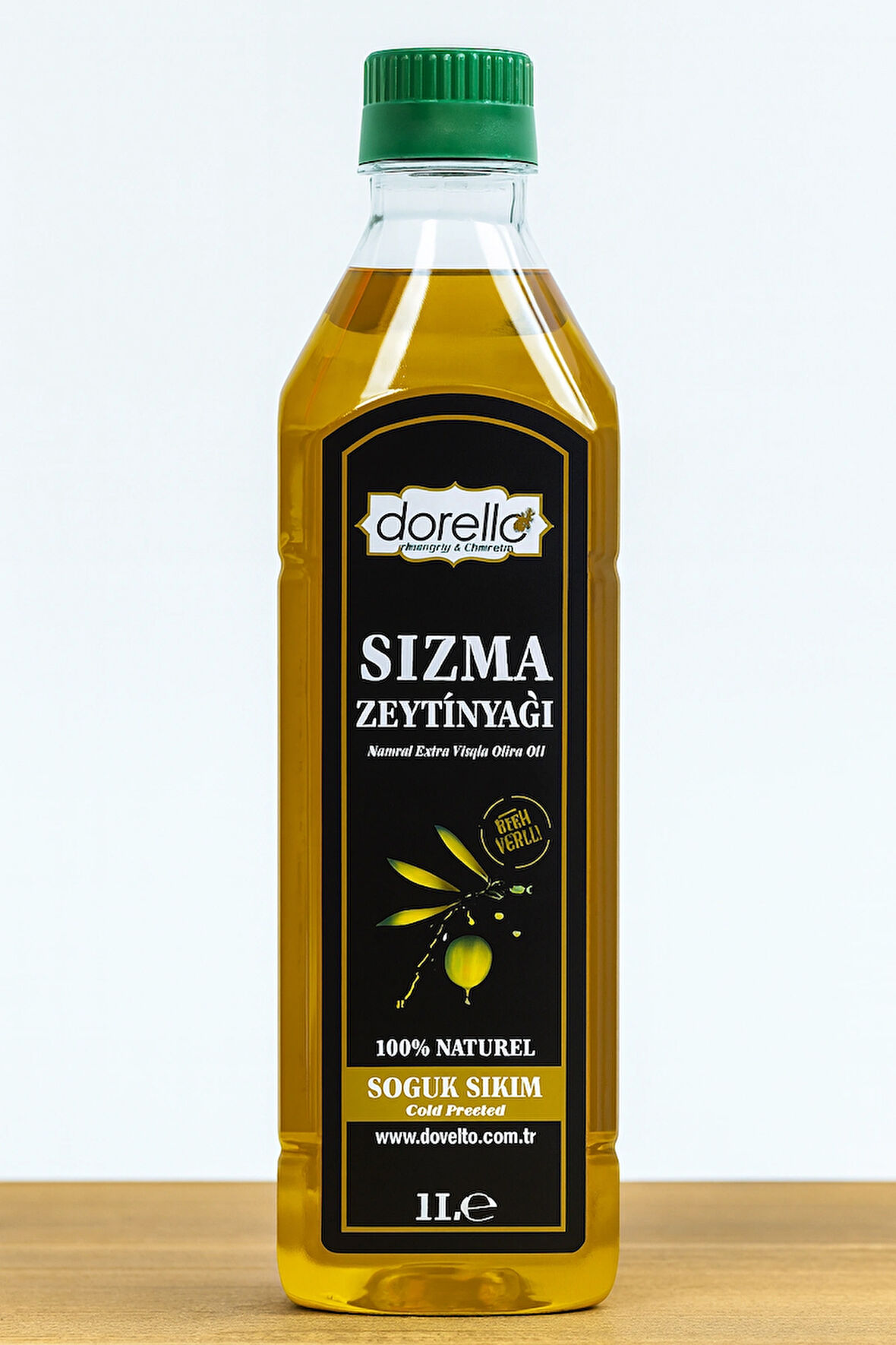 Dorello 1 Litre Soğuk Sıkım Natürel Sızma Zeytinyağı – %100 Doğal ve Katkısız