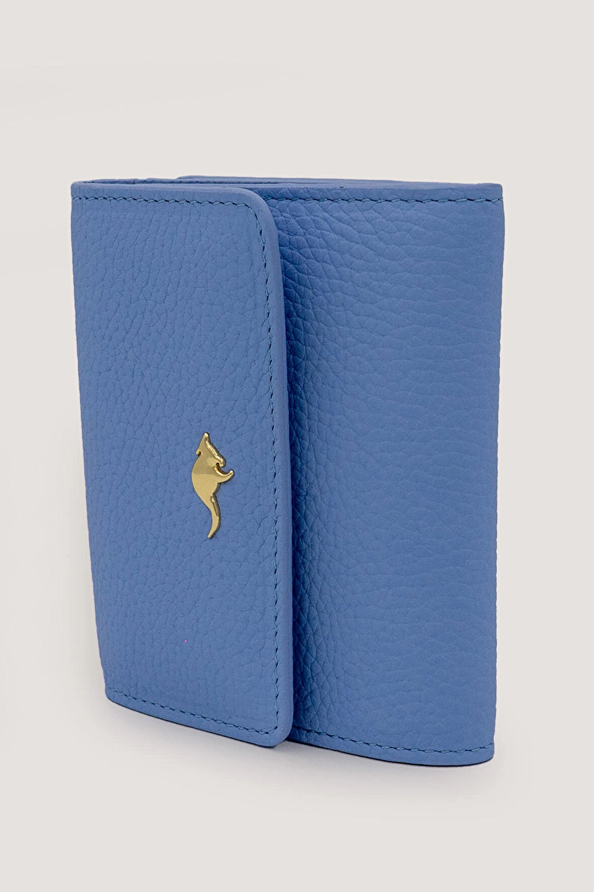 2262 Deri Kadın Cüzdanı - Buz Mavisi