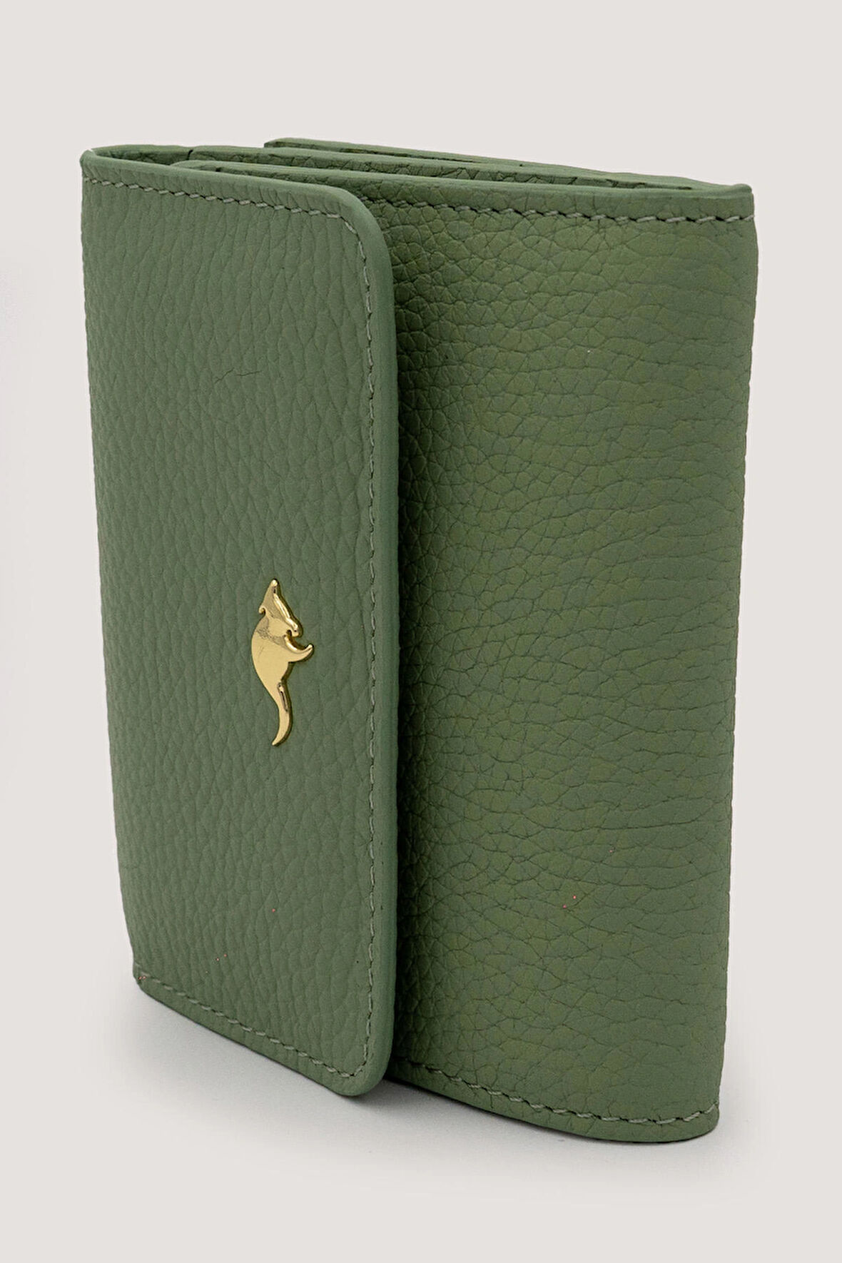 2262 Deri Kadın Cüzdanı - Haki