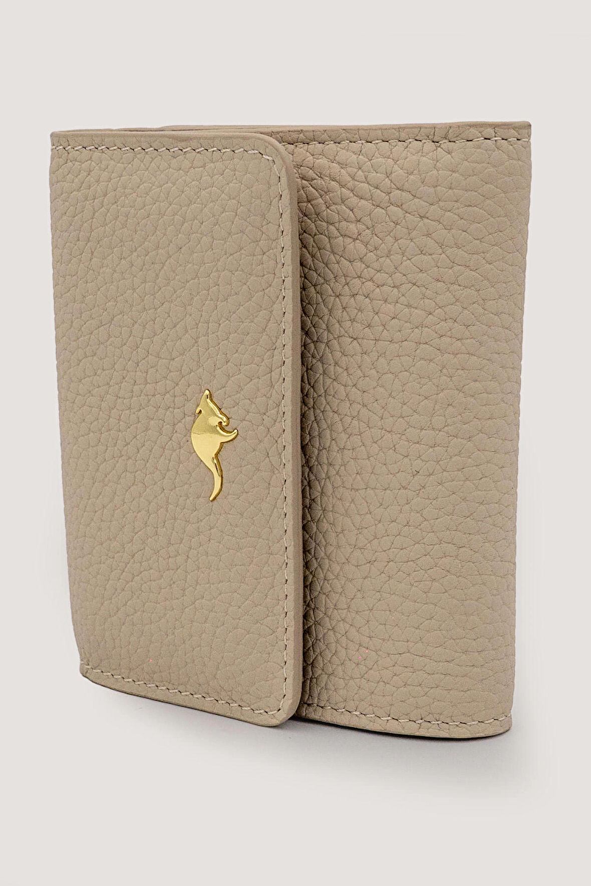 2262 Deri Kadın Cüzdanı - Koyu Bej