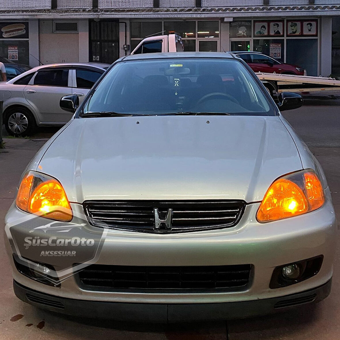 Honda Civic İES EK EJ 1996-2000 Uyumlu Üniversal V2 Laguna Lip Esnek Ön Lip 2 Parça Tampon Altı Dil Karlık Ön Ek