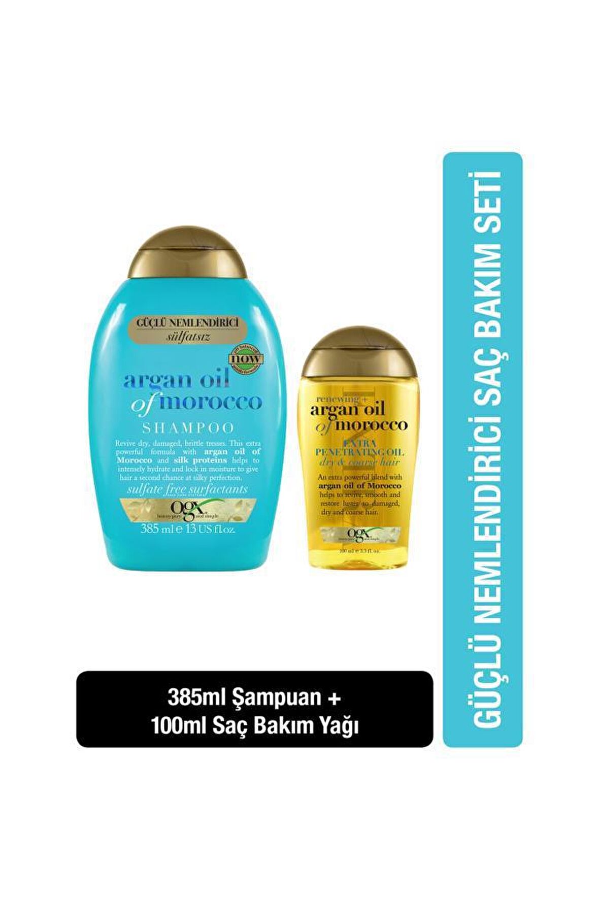 Ogx Argan Oil Of Morocco Tüm Saçlar İçin Elektriklenme Karşıtı Sülfatsız Argan Yağlı Şampuan 385 ml