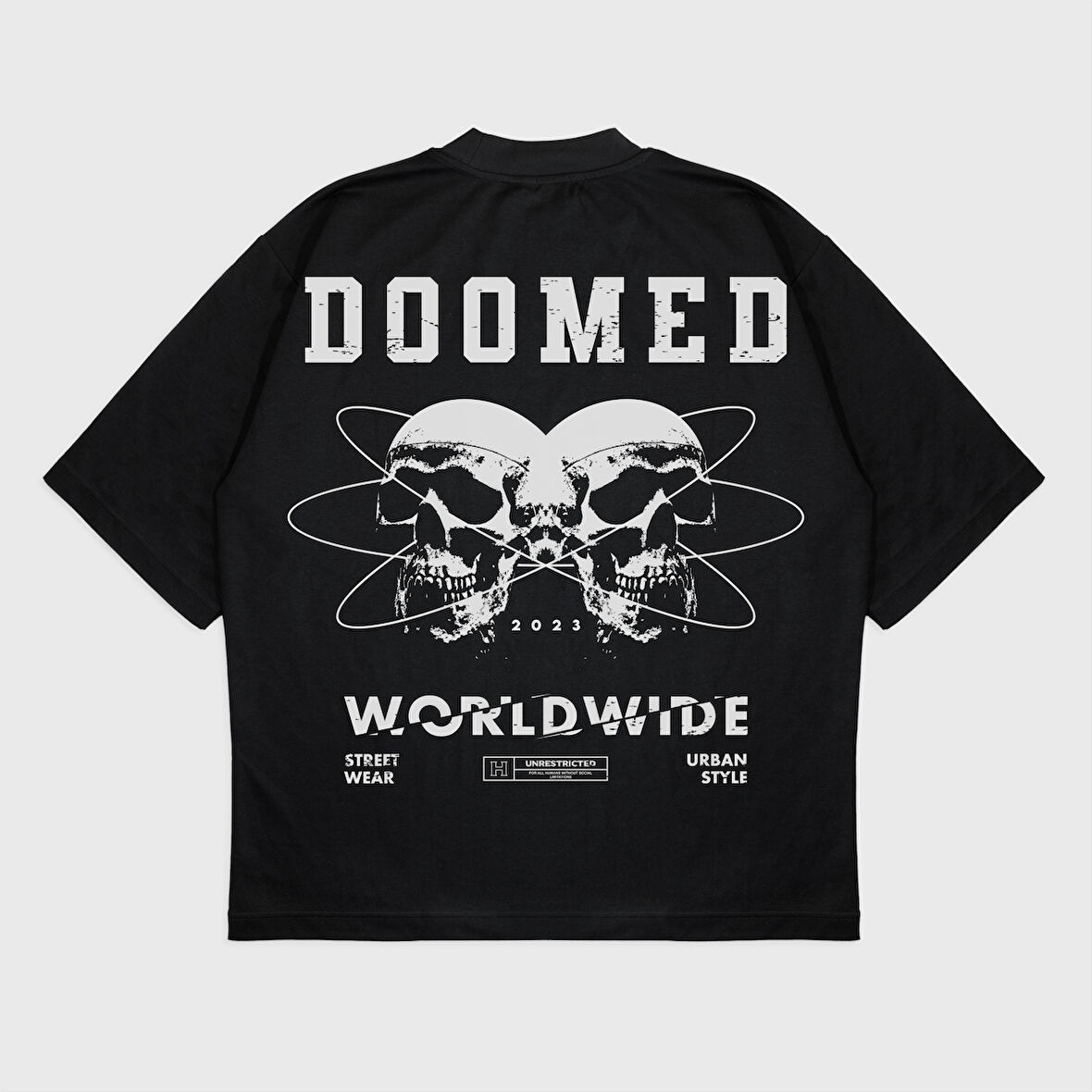 Oversize 'Doomed' T-Shırt