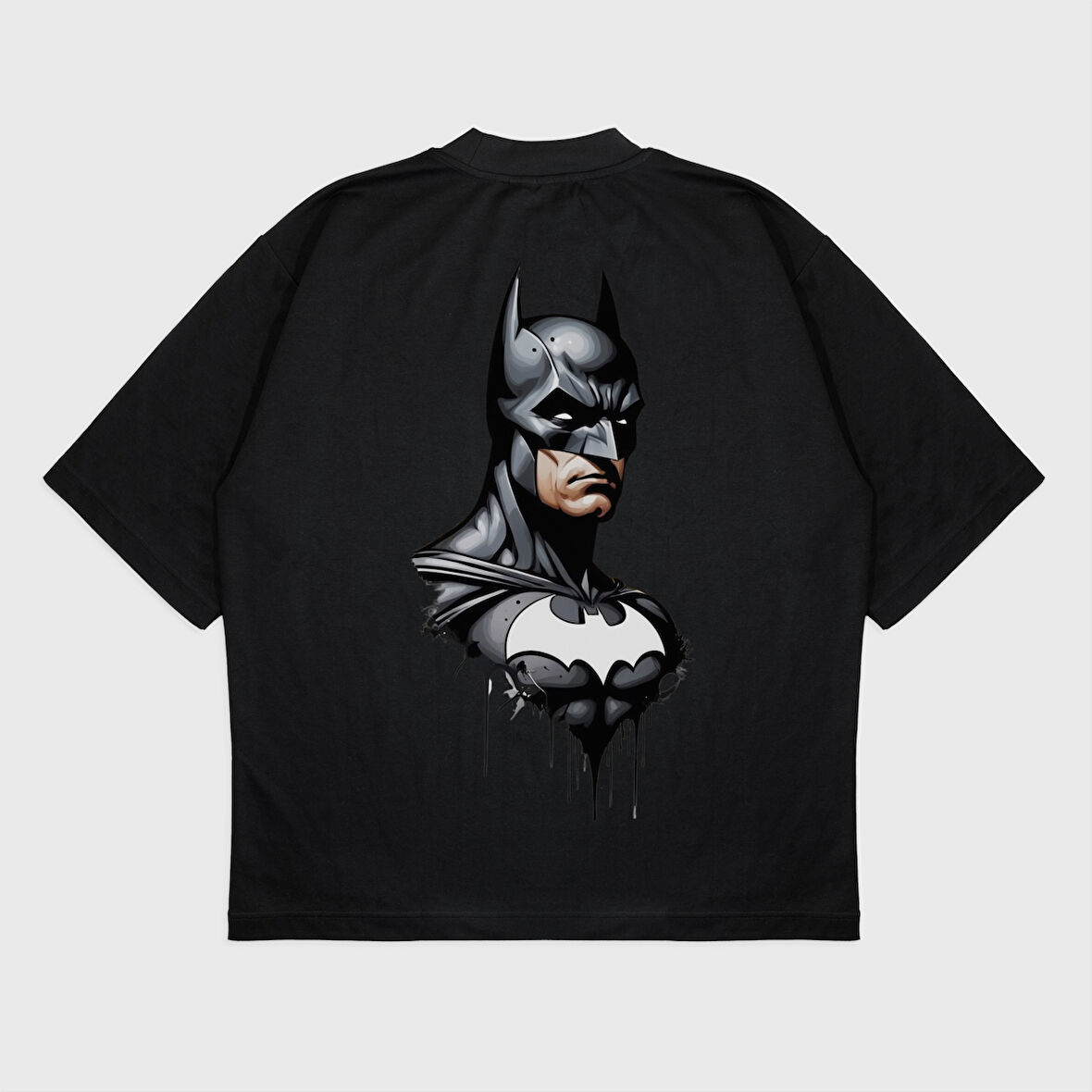 Oversize 'Batman' Baskılı T-Shırt