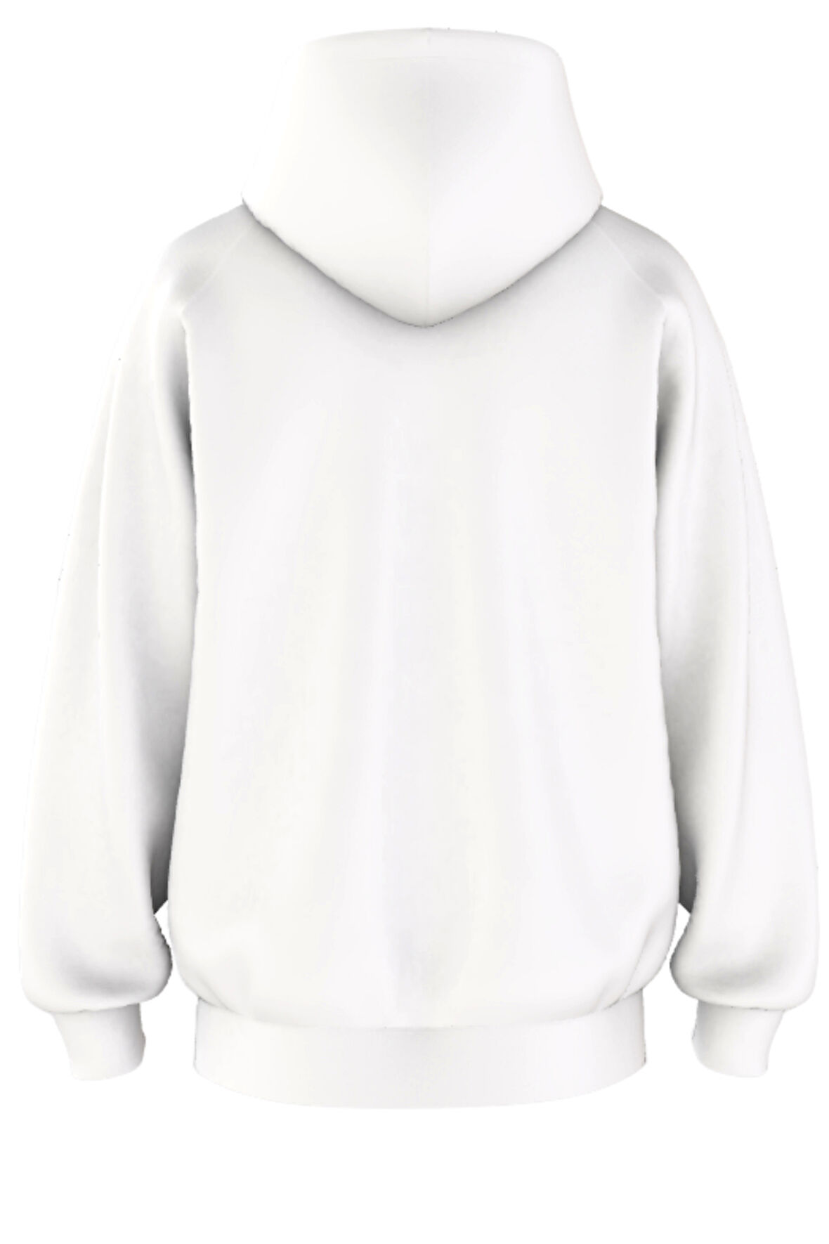 Oversize 'Clear Vısıon' Baskılı Kapşonlu Hoodie Sweatshirt