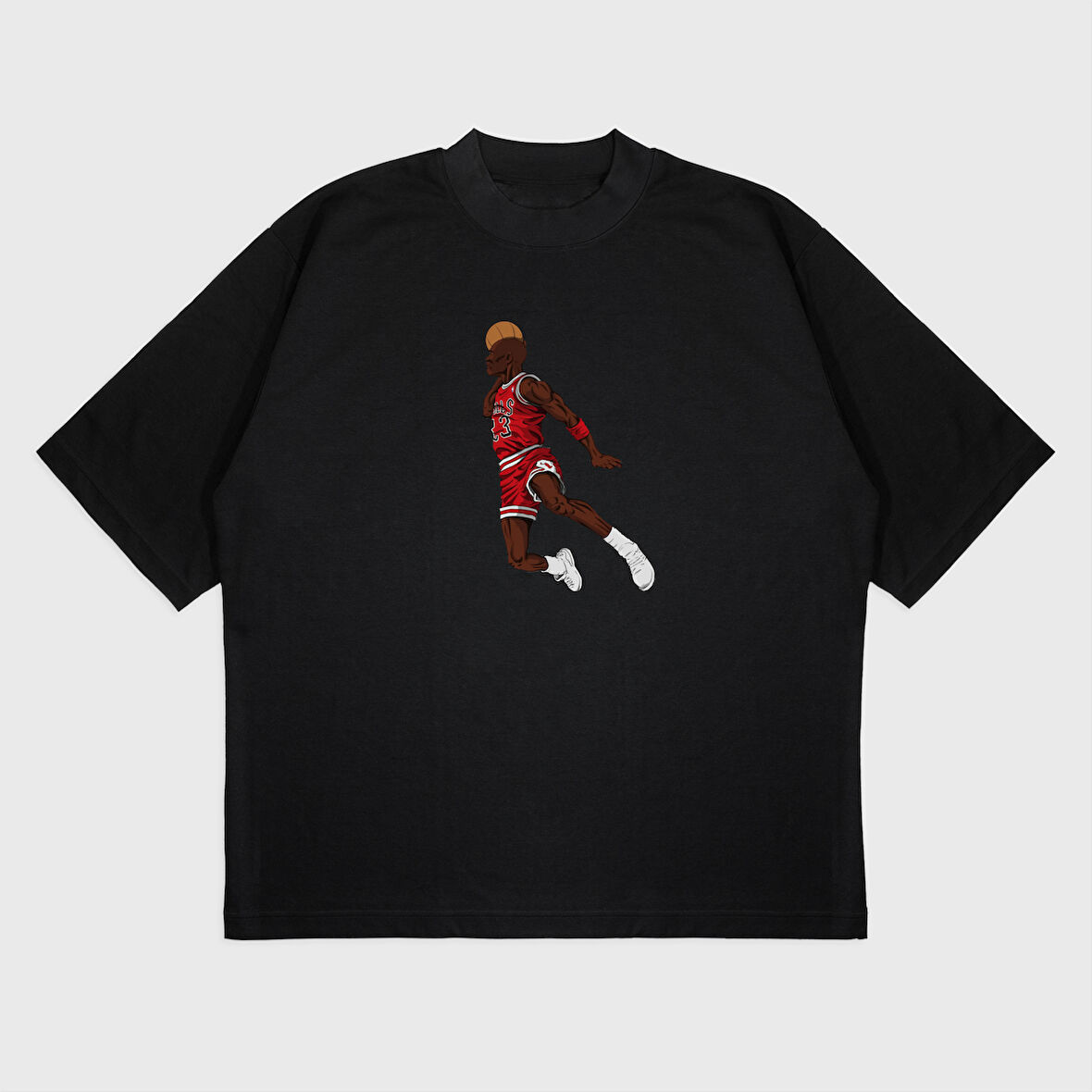 Oversize 'Michael Jordan' Baskılı T-Shırt