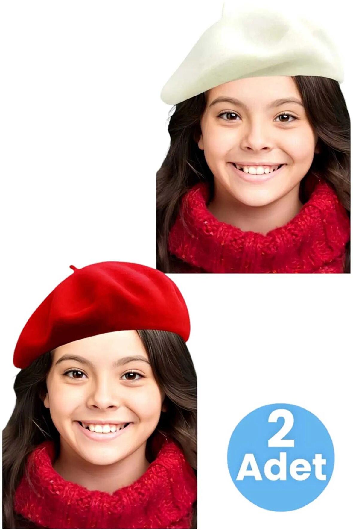 Uniquetrenders Kız Çocuk Fransız 2'li Ressam Bere