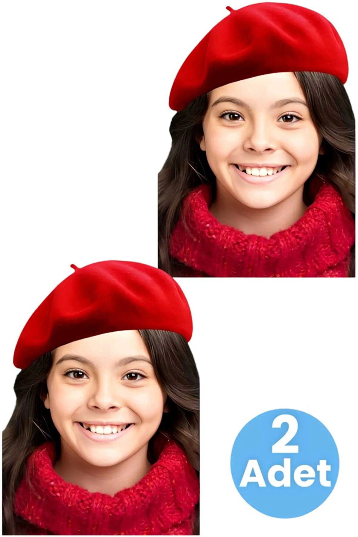 Uniquetrenders Kız Çocuk Fransız 2'li Ressam Bere