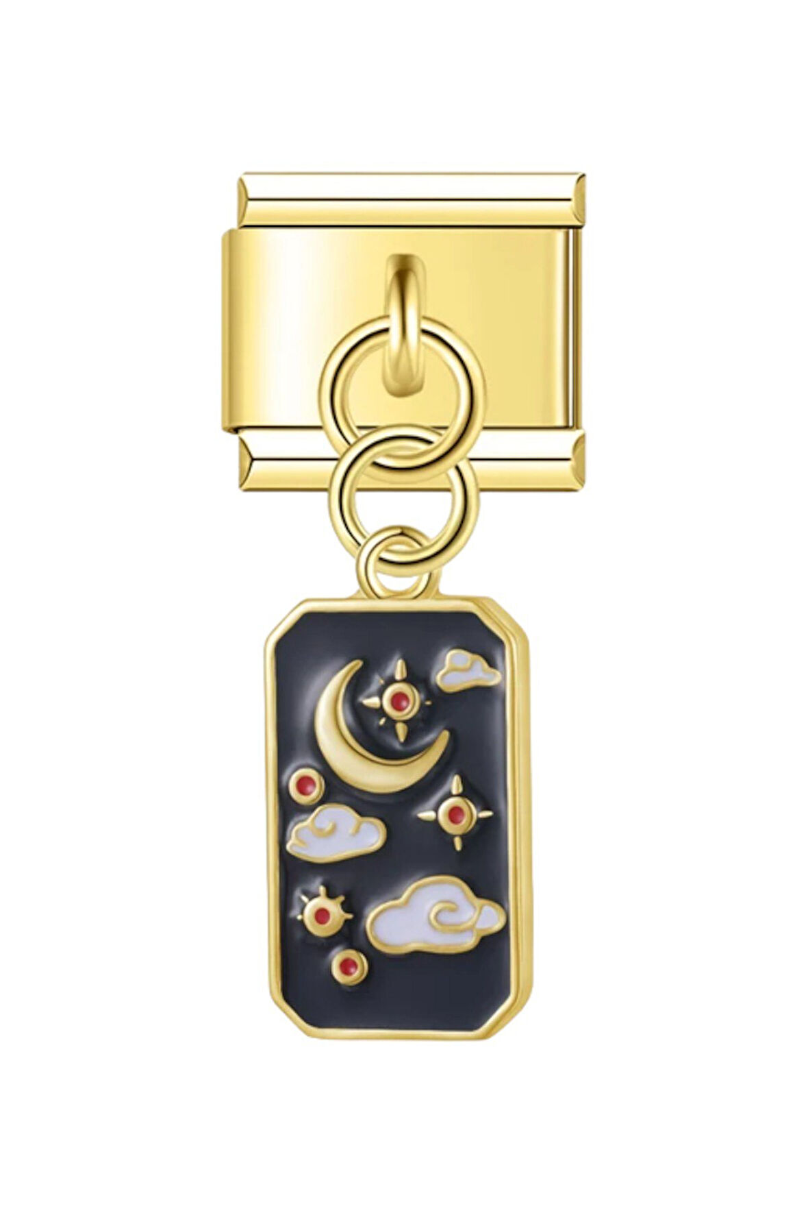 Gece Gold Çelik İtalyan Charm