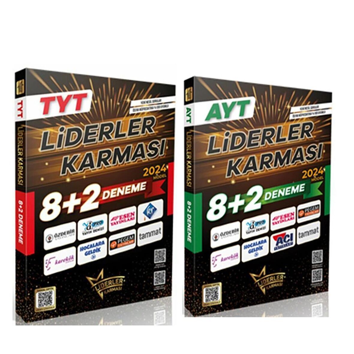 Liderler TYT AYT 2024 Model 8+2 Deneme Seti 2 Kitap