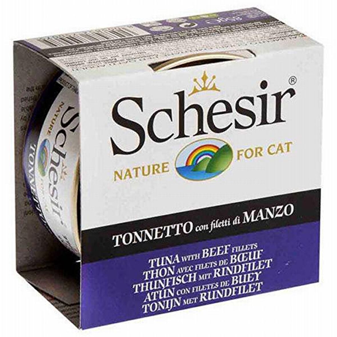 Schesir Ton Balıklı Sığır Etli Jelly Kedi Konservesi 6x85 Gr 