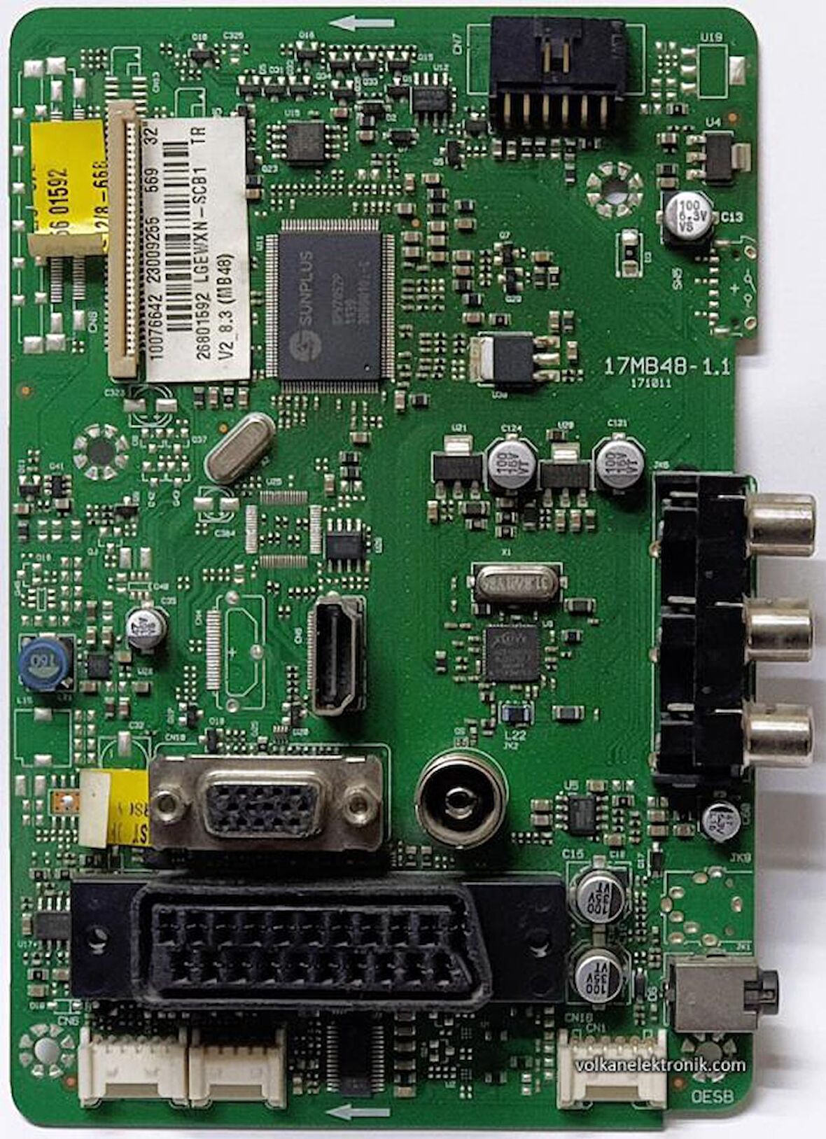 17MB48-1.1, 23009255, 23009256, VESTEL PERFORMANCE 32VH3010 32’LCD TV,SEG 32 900 321 LED, Main Board