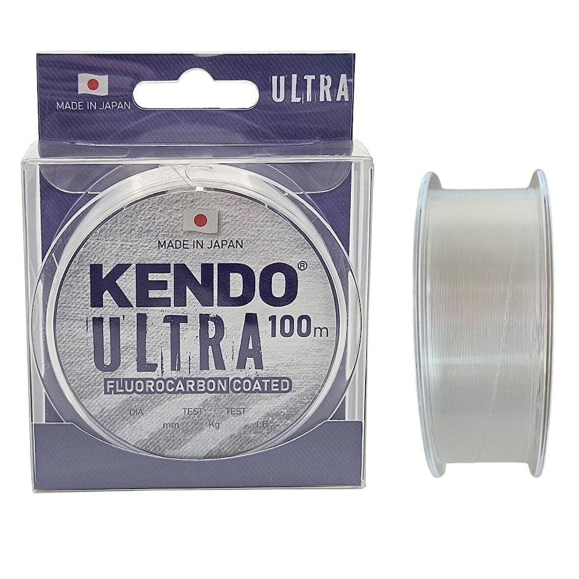 Kendo Ultra FC Coated 100mt 0.24mm Fluorocarbon Kaplama White Misina