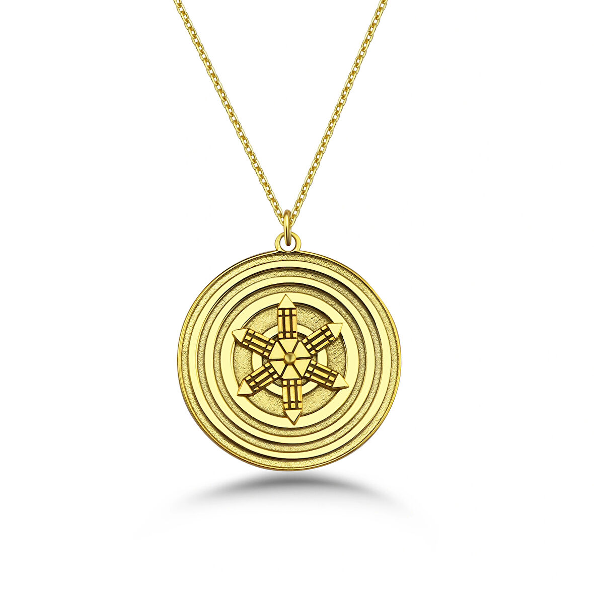 Atlantis Mandalası Gümüş Kolye