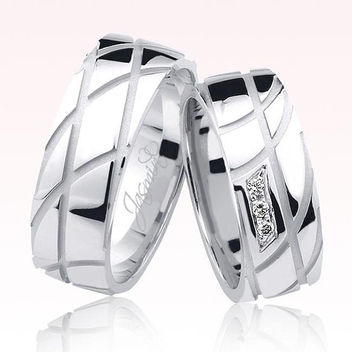 Beyaz Altın Alyans 2304-3