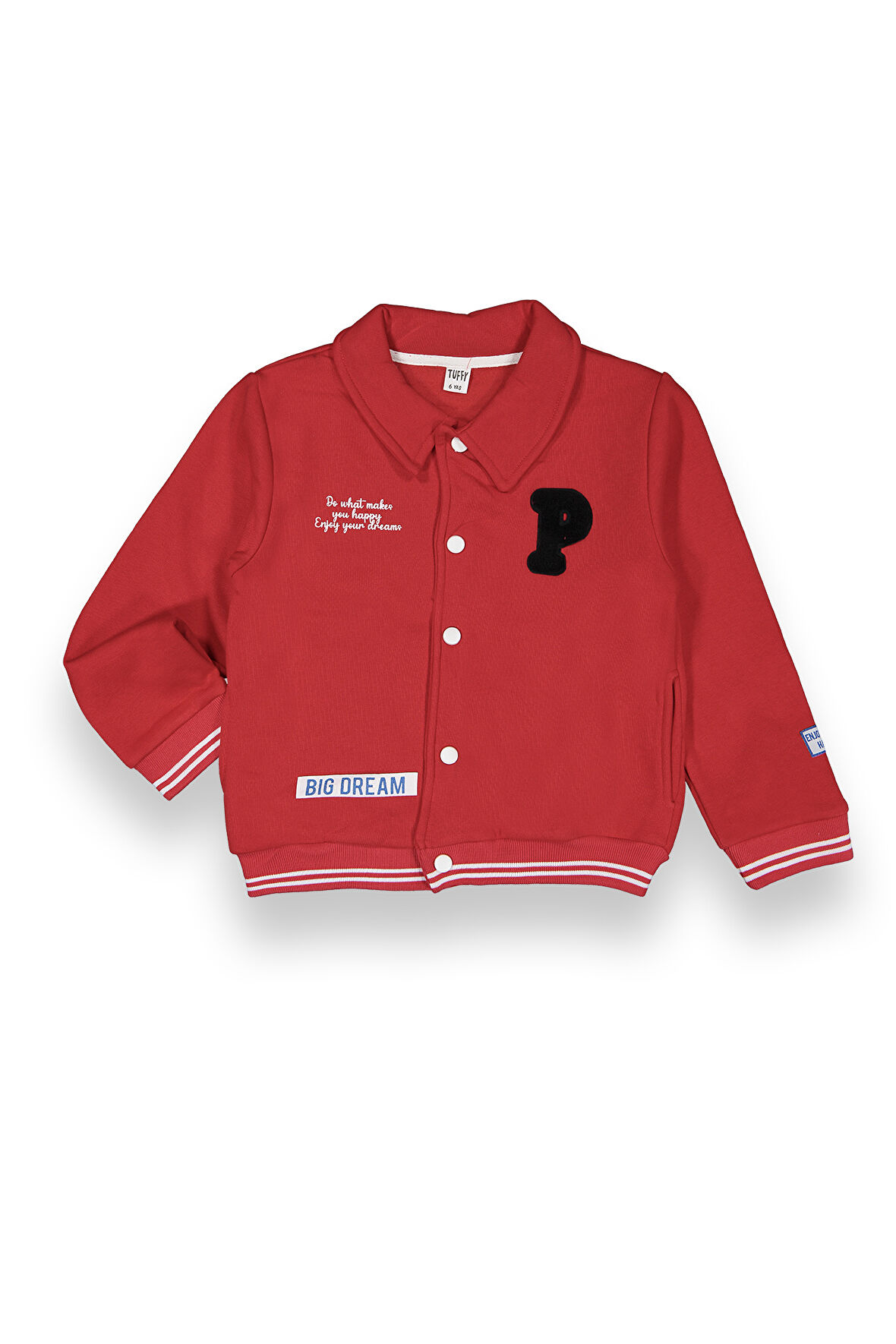 Kız Çocuk 3 İplik Oversize Kolej Ceket