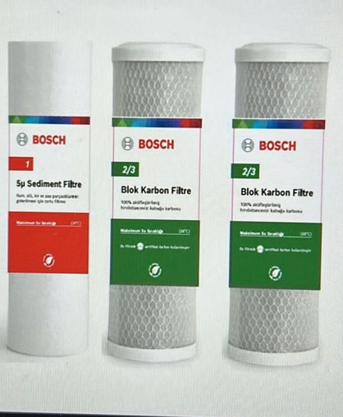 Bosch Profilo Su Arıtma 6 Aylık Bakım Filitre Seti WU11A2-WU01A-WU01A-SU01A2-WU11A