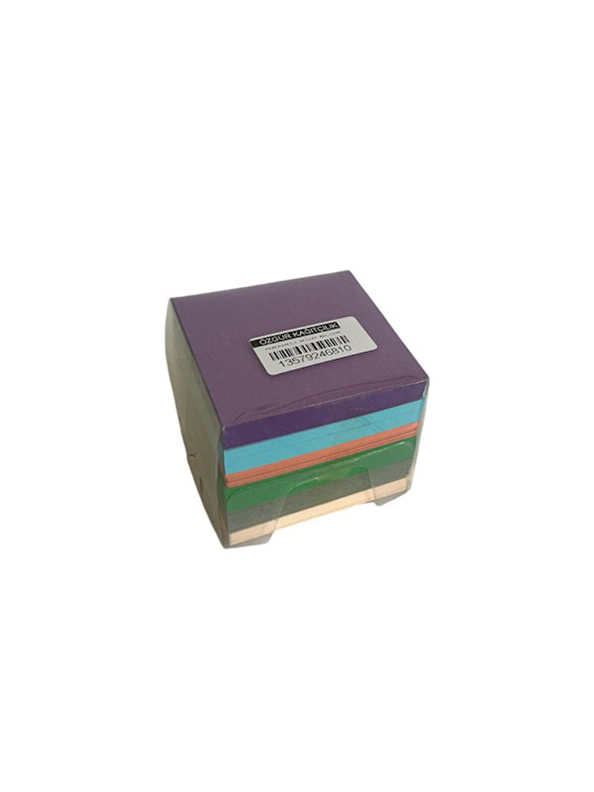 6 Renkli Küp BLok, Bloknot 7x7 cm