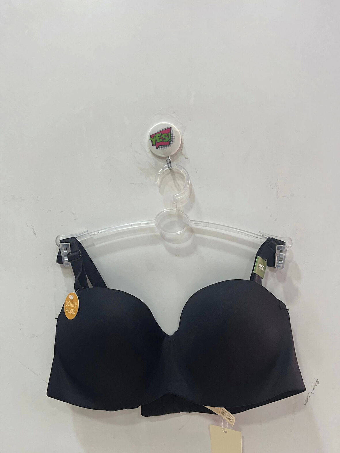 Belvü Kadın C Cup Straplez Dolgusuz Mikro Kumaş Siyah Sütyen - 1110