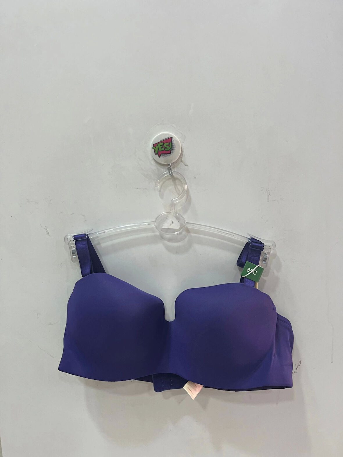 Belvü Kadın C Cup Straplez Dolgusuz Mikro Kumaş Lacivert Sütyen - 1110