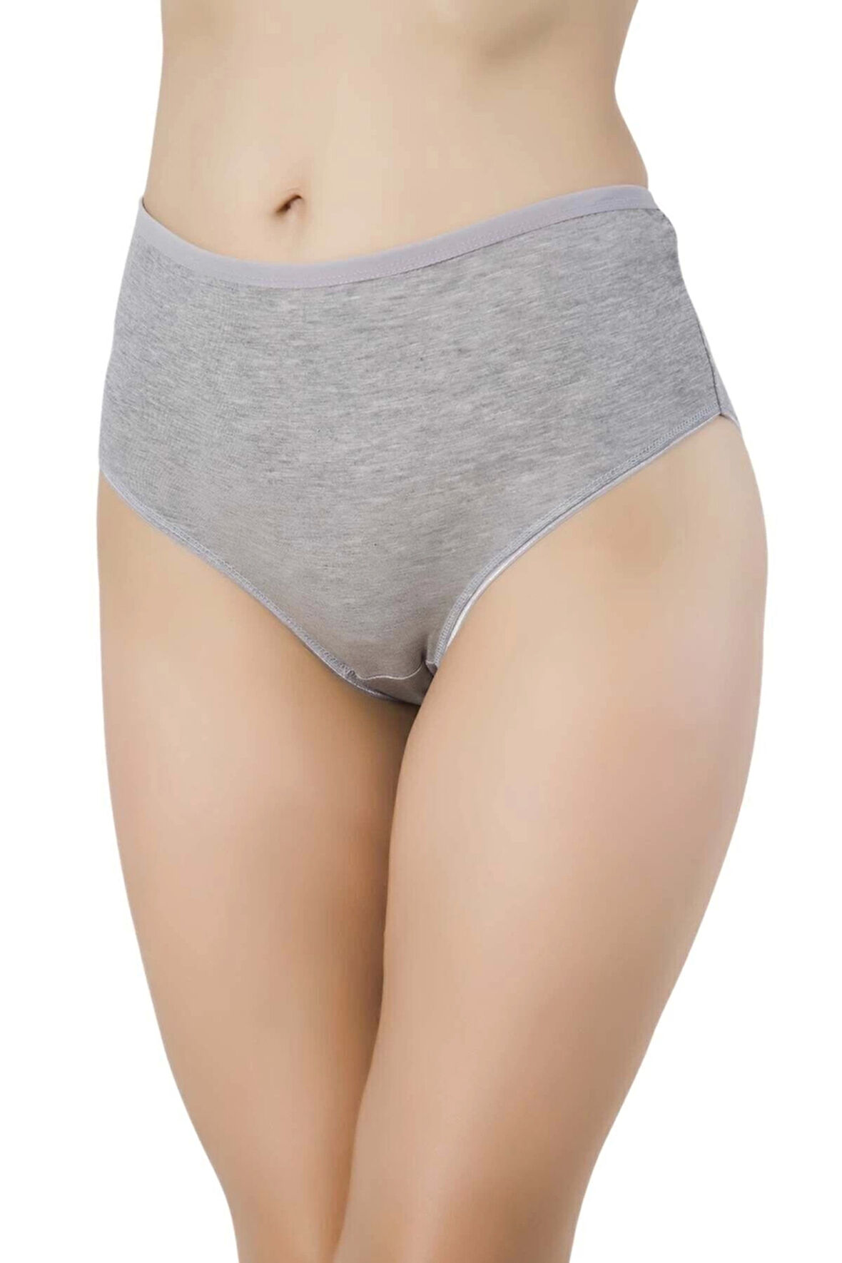 Papatya Battal Nefes Alan Kumaş Kilot-GRİ