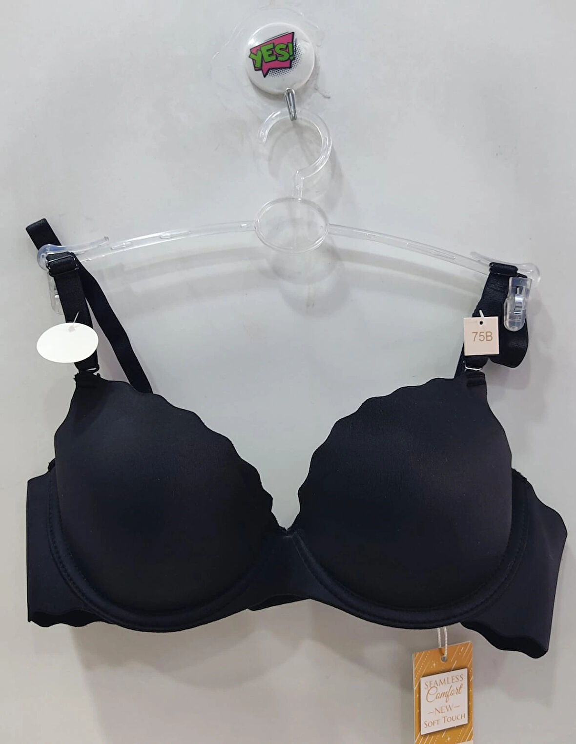 Belvü Kadın Push Up Lazer Kesim El Destekli Siyah Sütyen