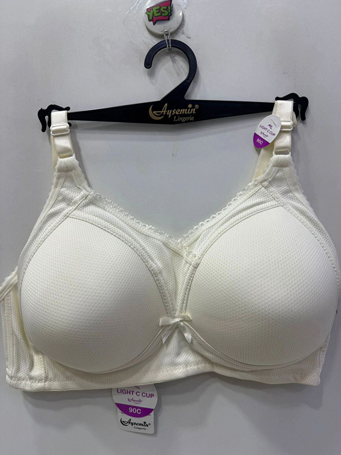 Nergiz Kadın Balenli Tül Detaylı Toparlayıcı Ekru Sütyen