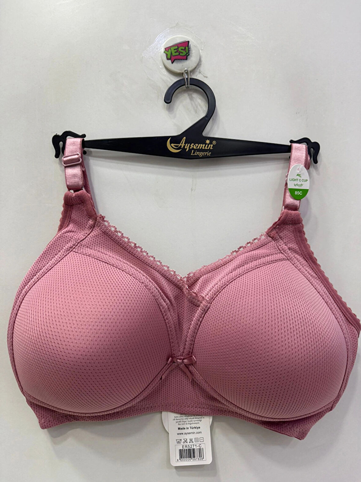 Nergiz Kadın Desteksiz Toparlayıcı Dantel Detaylı Pembe Sütyen