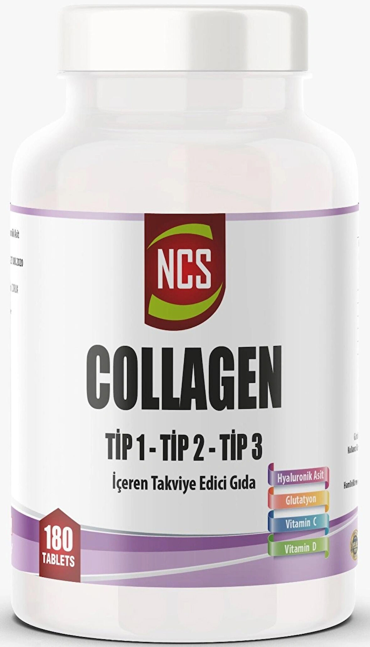 Collagen (Kollajen) 1000 MG Tip 1 - 2 - 3 Glutatyon Vitamin C