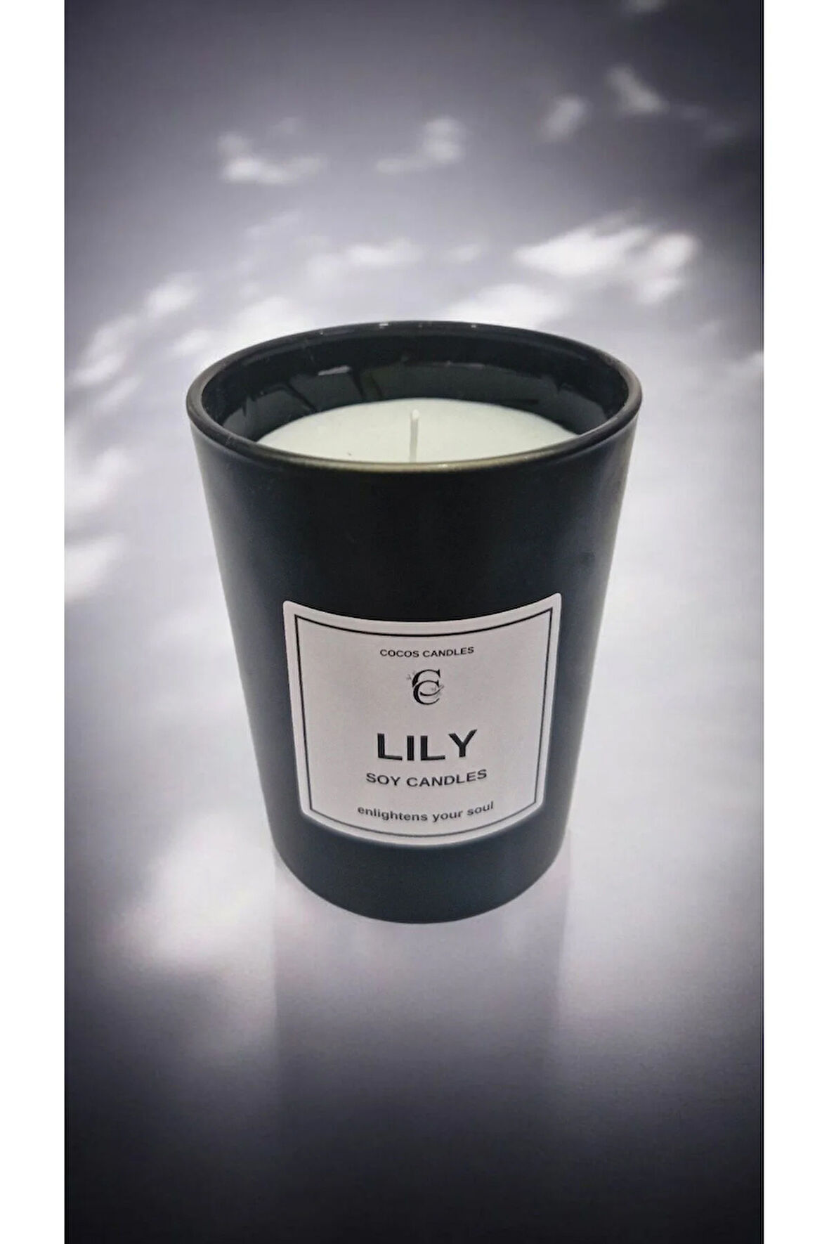 Lavanta Kokulu Cam Bardakta %100 Doğal Soya Mum (6 cm)