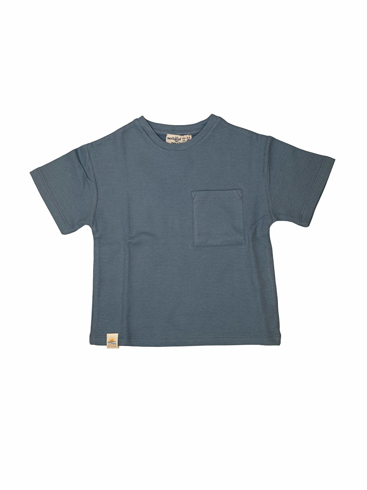 SCE-1438 SERBEND KIDS CEPLİ OVERSİZE ERKEK ÇOCUK TİŞÖRT