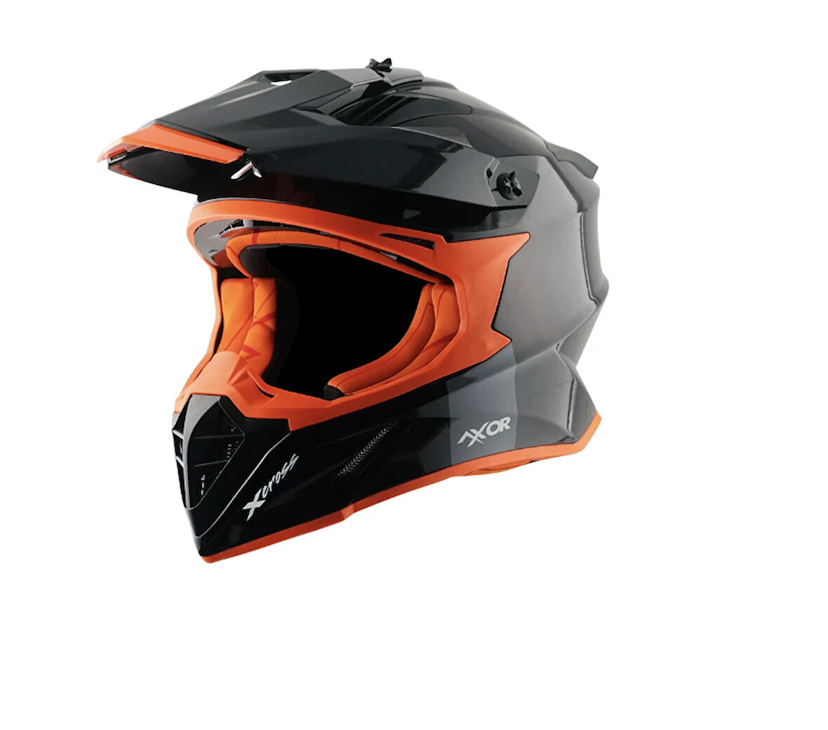 Axor X-CROSS SİYAH TURUNCU KROSS KASK