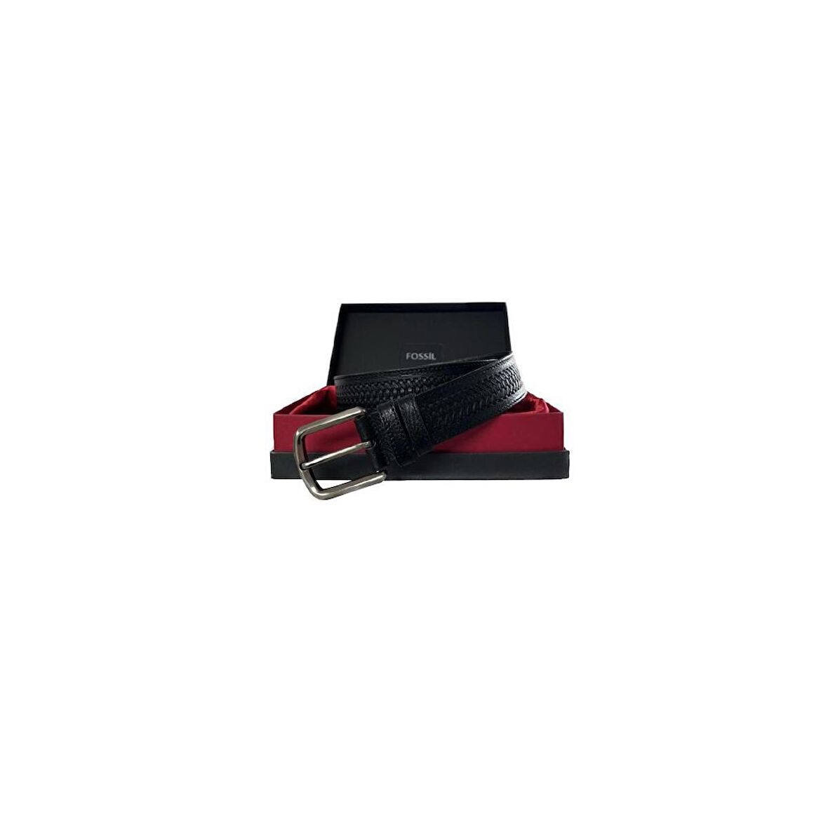 Fossil 4cm Siyah Hakiki Deri Spor Erkek Kemeri -120CM