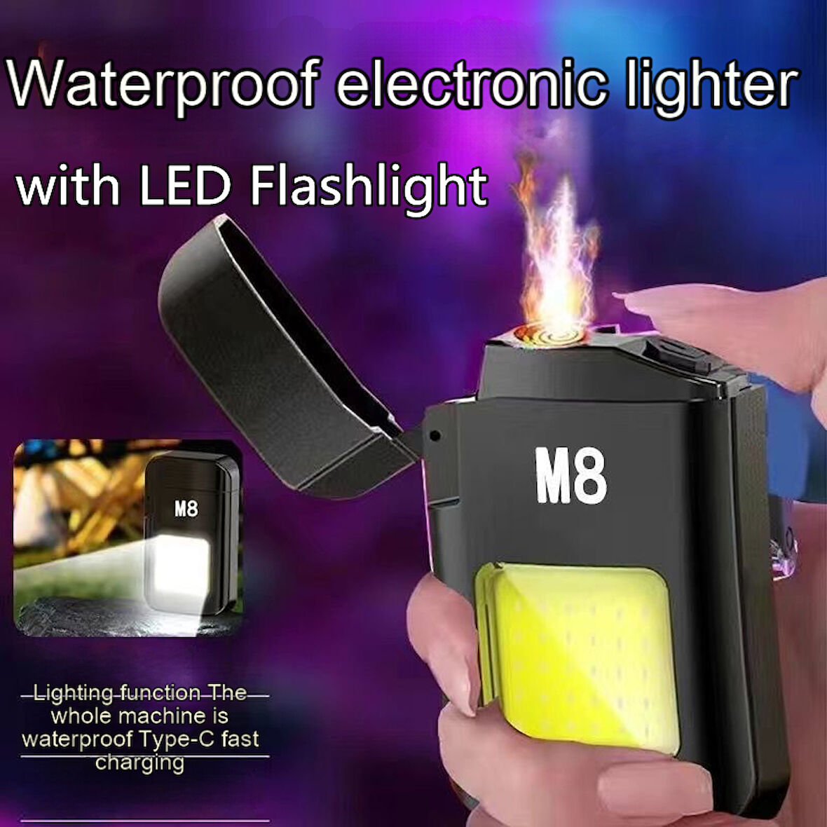 ELEKTRİKLİ ÇAKMAK  GAZSIZ USB  ŞARJLI EL FENERİ
