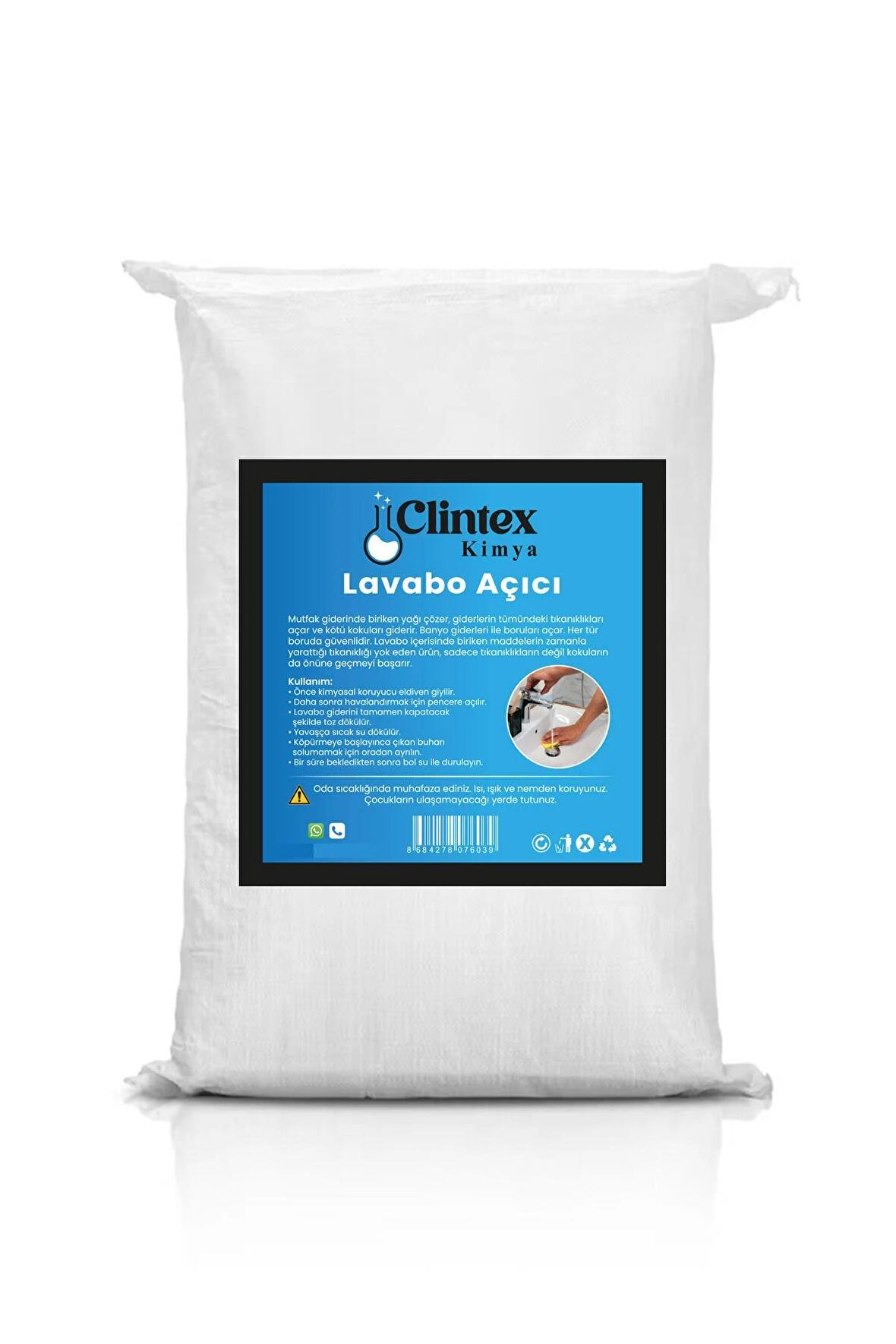 Clintex Kimya Lavabo Açıcı 2 Kg