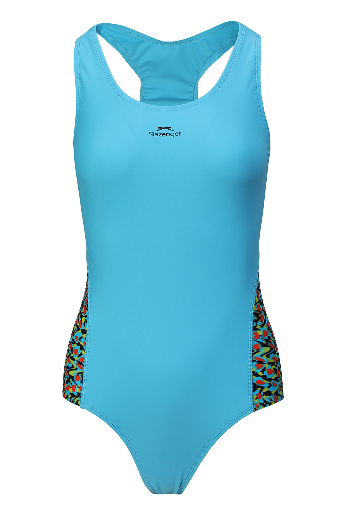 Slazenger SPL RacerBack Kadın  Mavi / Siyah Mayo