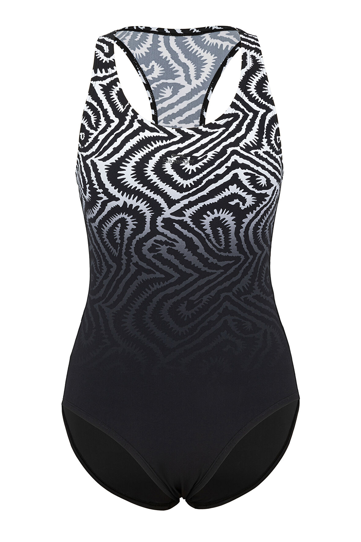 Slazenger Sports Back Kadın Yüzücü Siyah Mayo