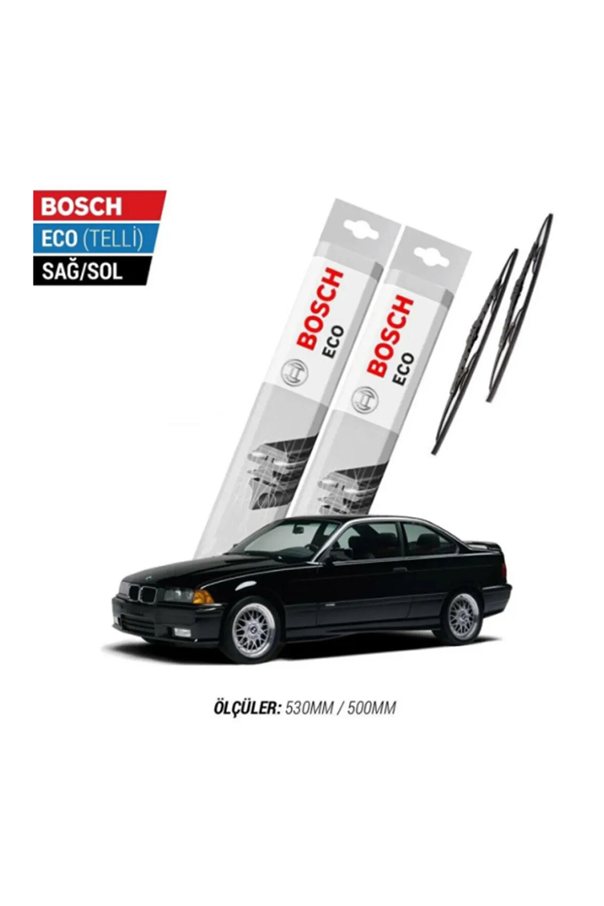 Bmw 3 Serisi E36 1996 Model Silecek Takımı Bosch Eco (telli)
