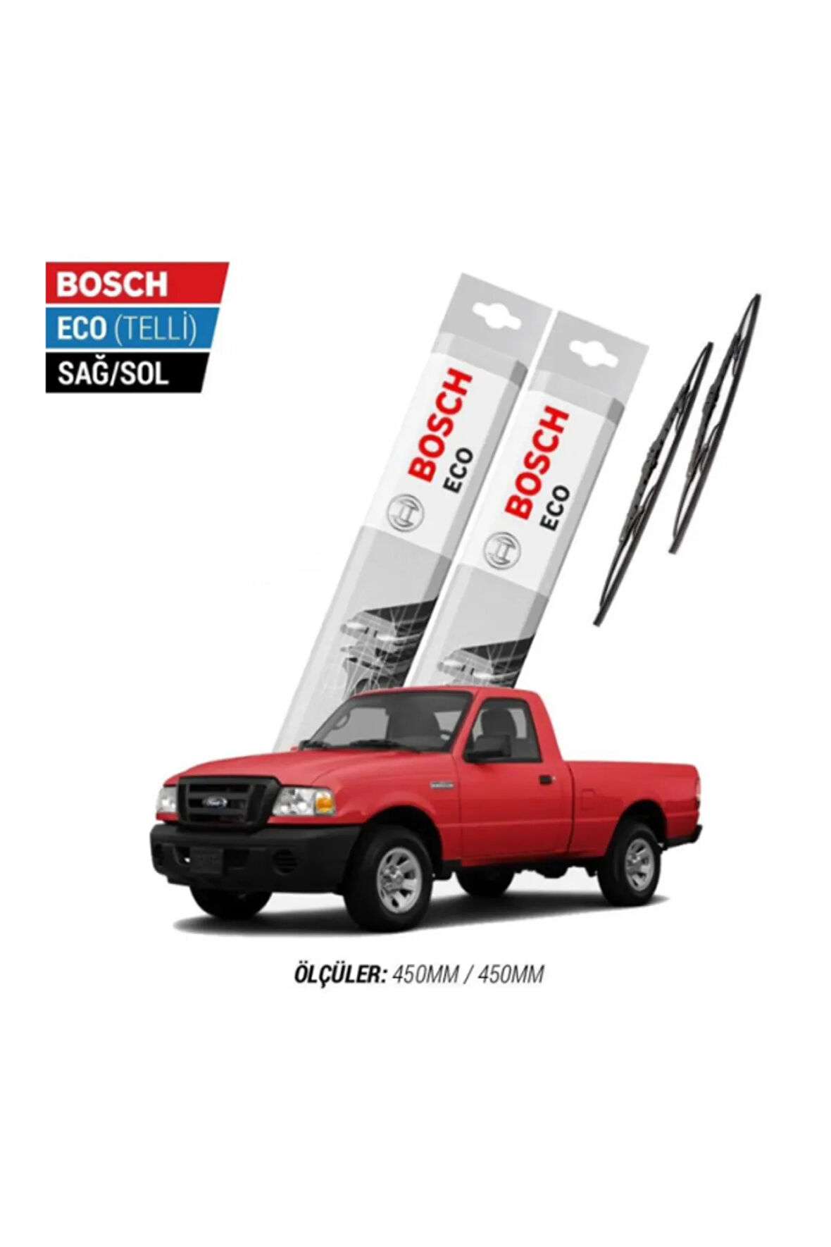 Ford Ranger 2008 Model Silecek Takımı Bosch Eco (telli)