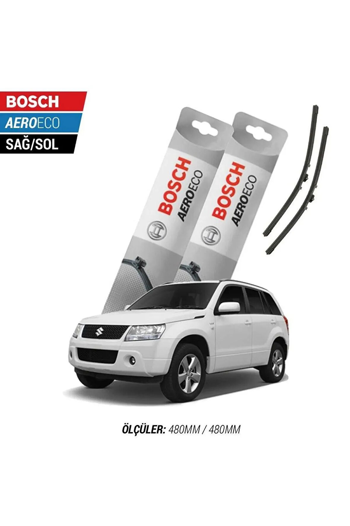 Suzuki Grand Vitara 2005-2024 Model Bosch Aeroeco Muz Silecek Takımı