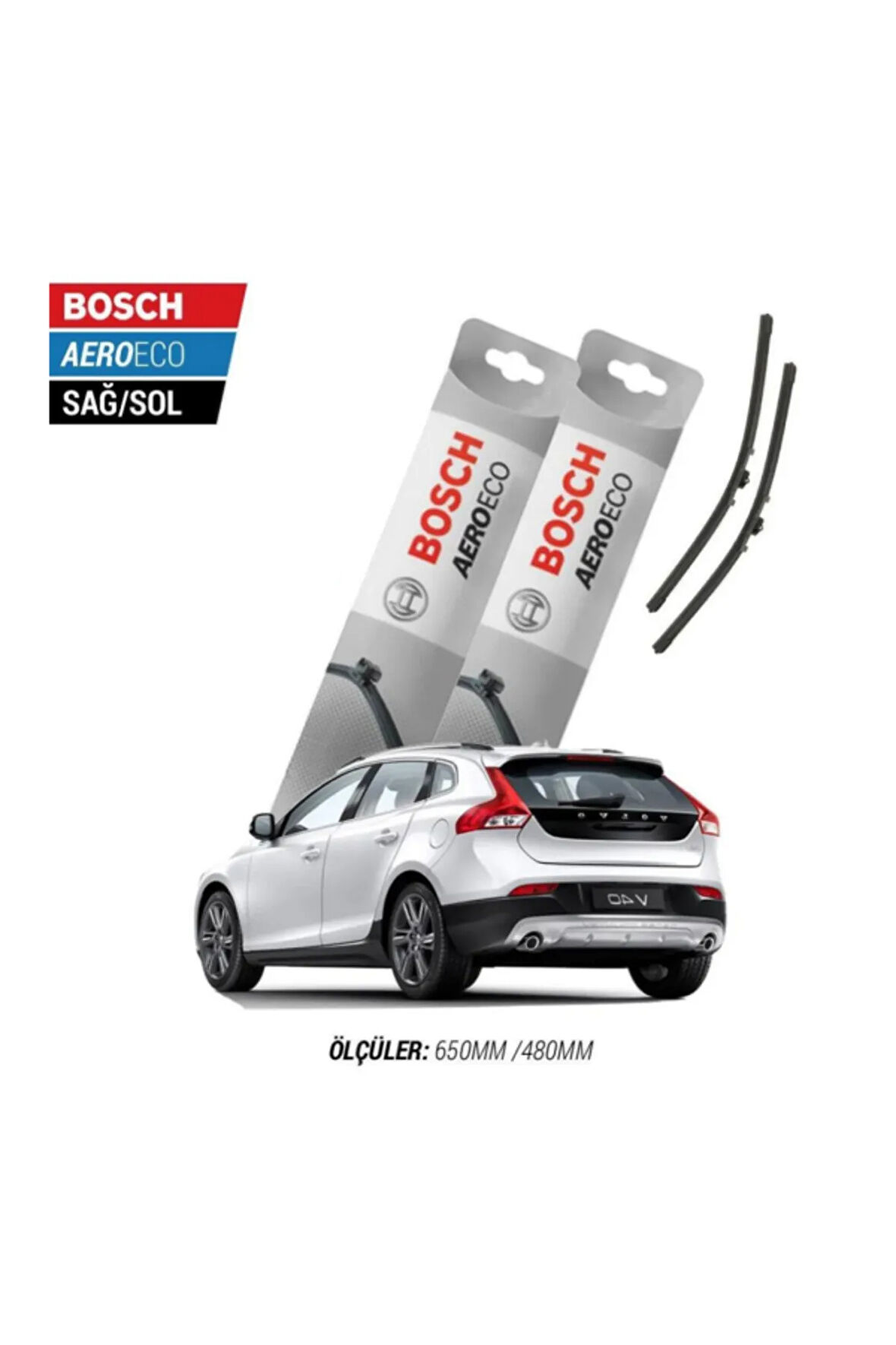 Volvo V40 Cross Country 2014 Model Bosch Aeroeco Muz Silecek Takımı
