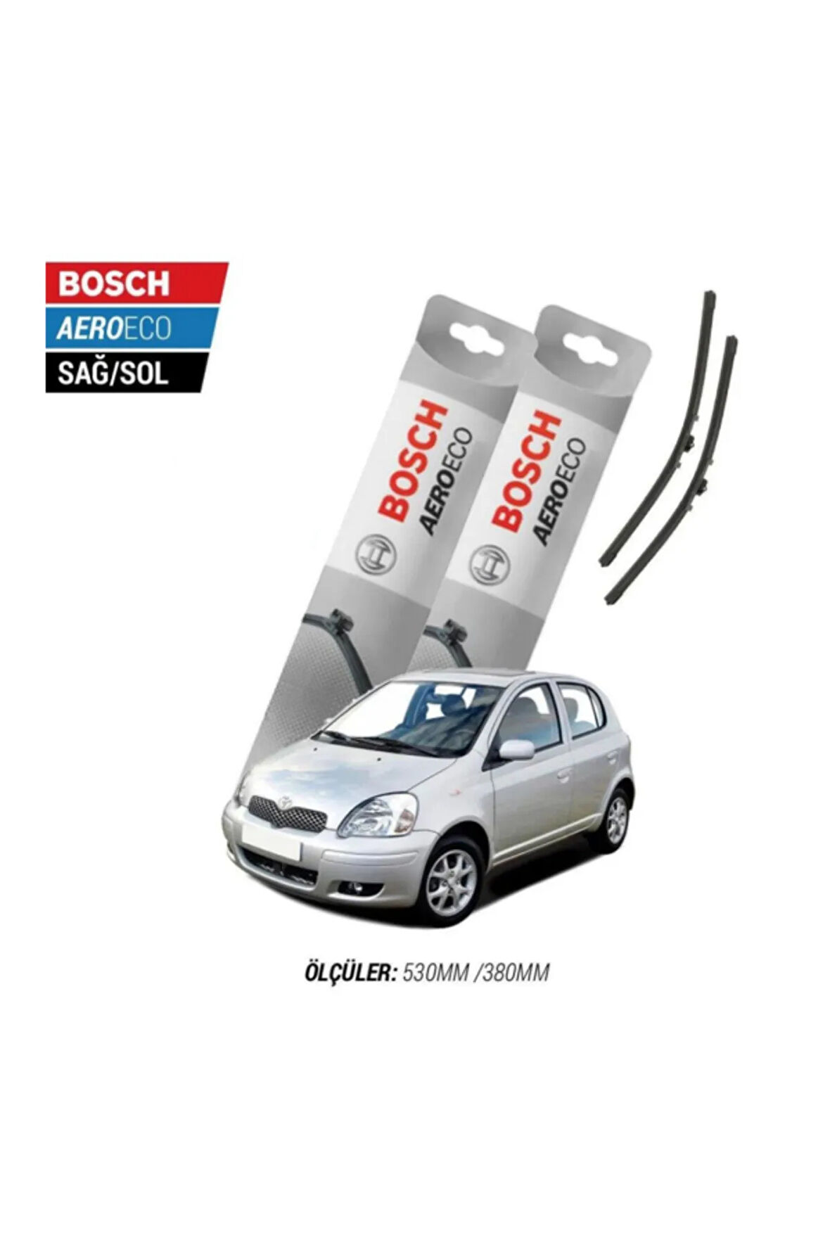Toyota Yaris 2004 Model Bosch Aeroeco Muz Silecek Takımı