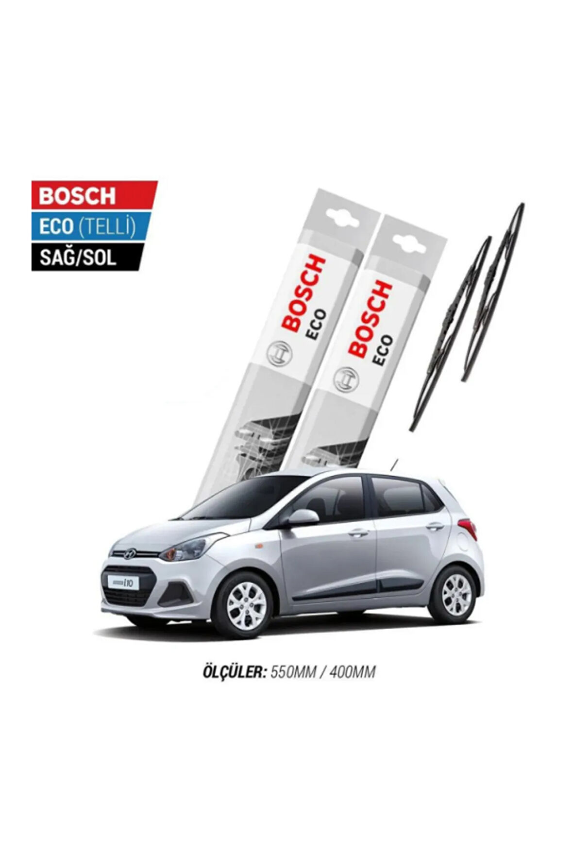 Hyundai İ10 2009 Model Silecek Takımı Bosch Eco (telli)