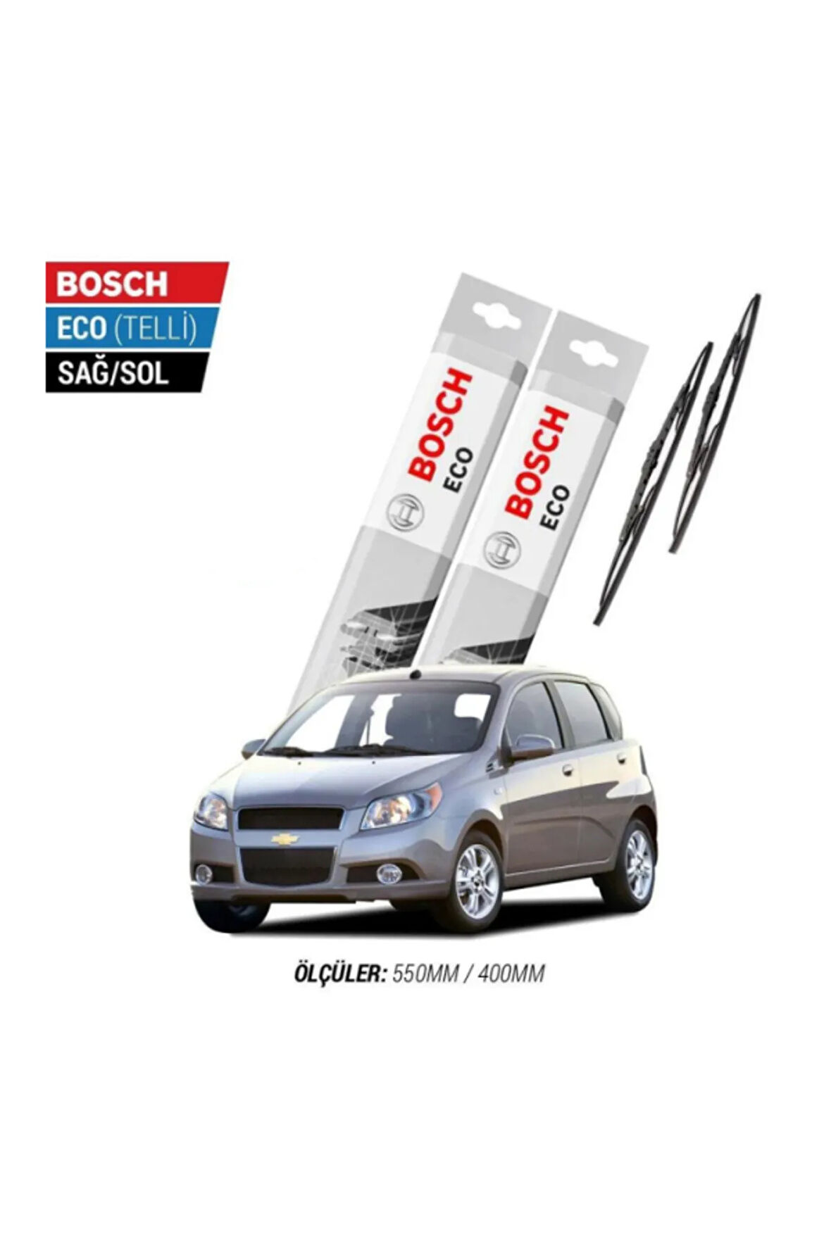 Chevrolet Aveo Hb 2006 Model Silecek Takımı Bosch Eco (telli)