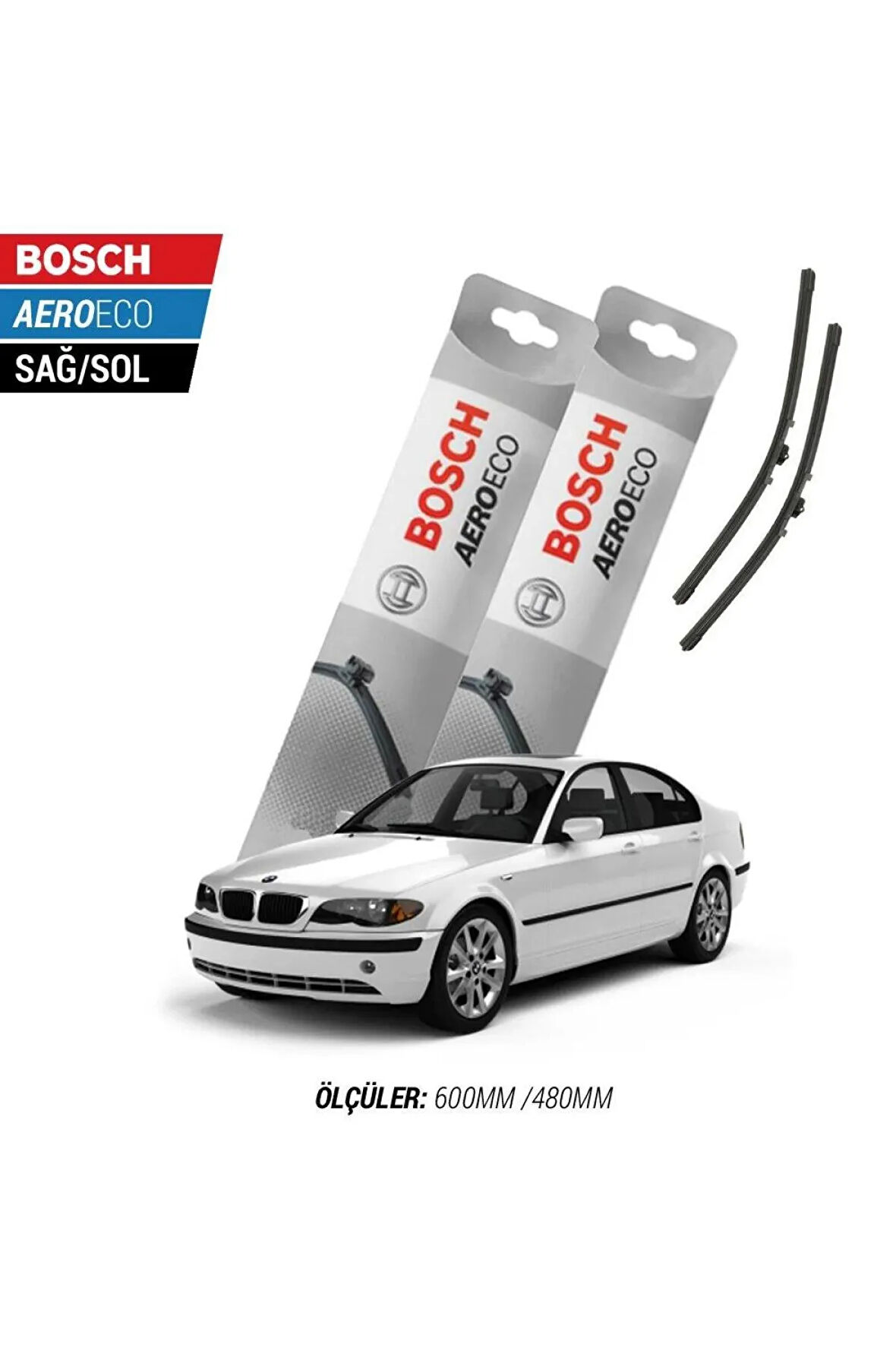 Bmw 3 Serisi E36 1998 Model Bosch Aeroeco Muz Silecek Takımı