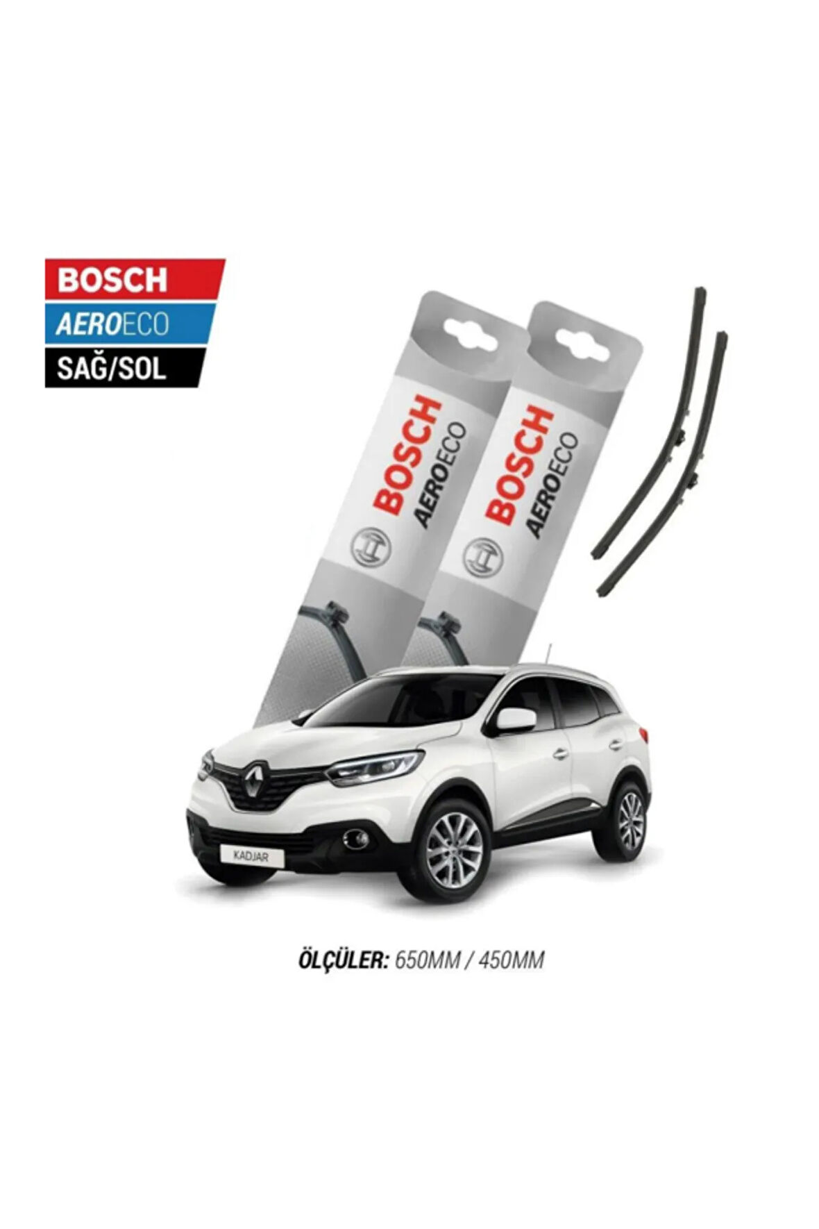 Renault Kadjar 2016 Model Bosch Aeroeco Muz Silecek Takımı